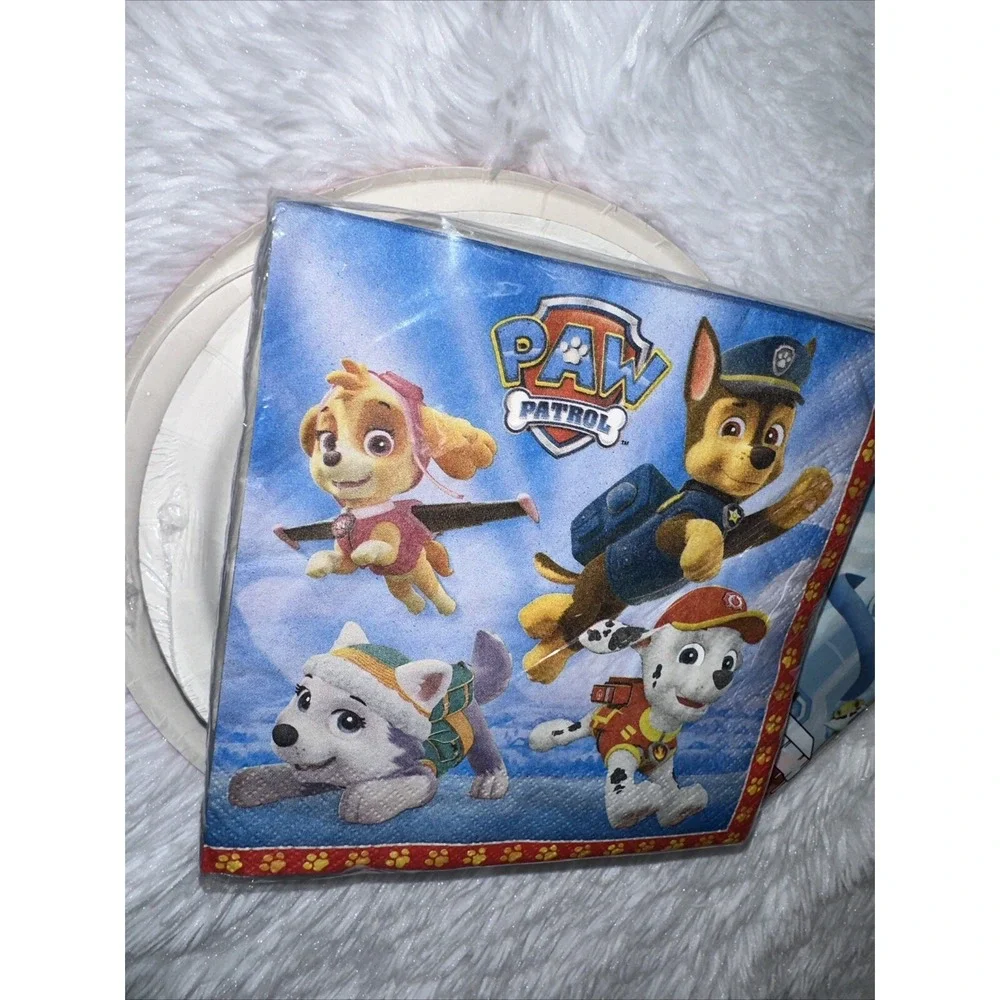 Paw Patrol Party Supplies Set 4 Packs Plates and 1 Pack Napkins Birthday Theme